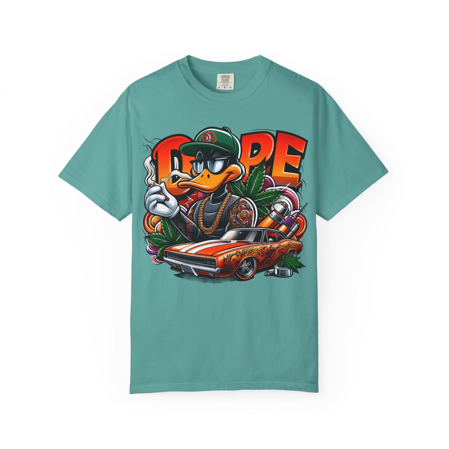 Cool Graphic T-Shirt, Streetwear Style, Urban Fashion, Unisex Tee, Casual Wear, Gift for Car Lovers, Hip-Hop Vibe, 420, Cannabis