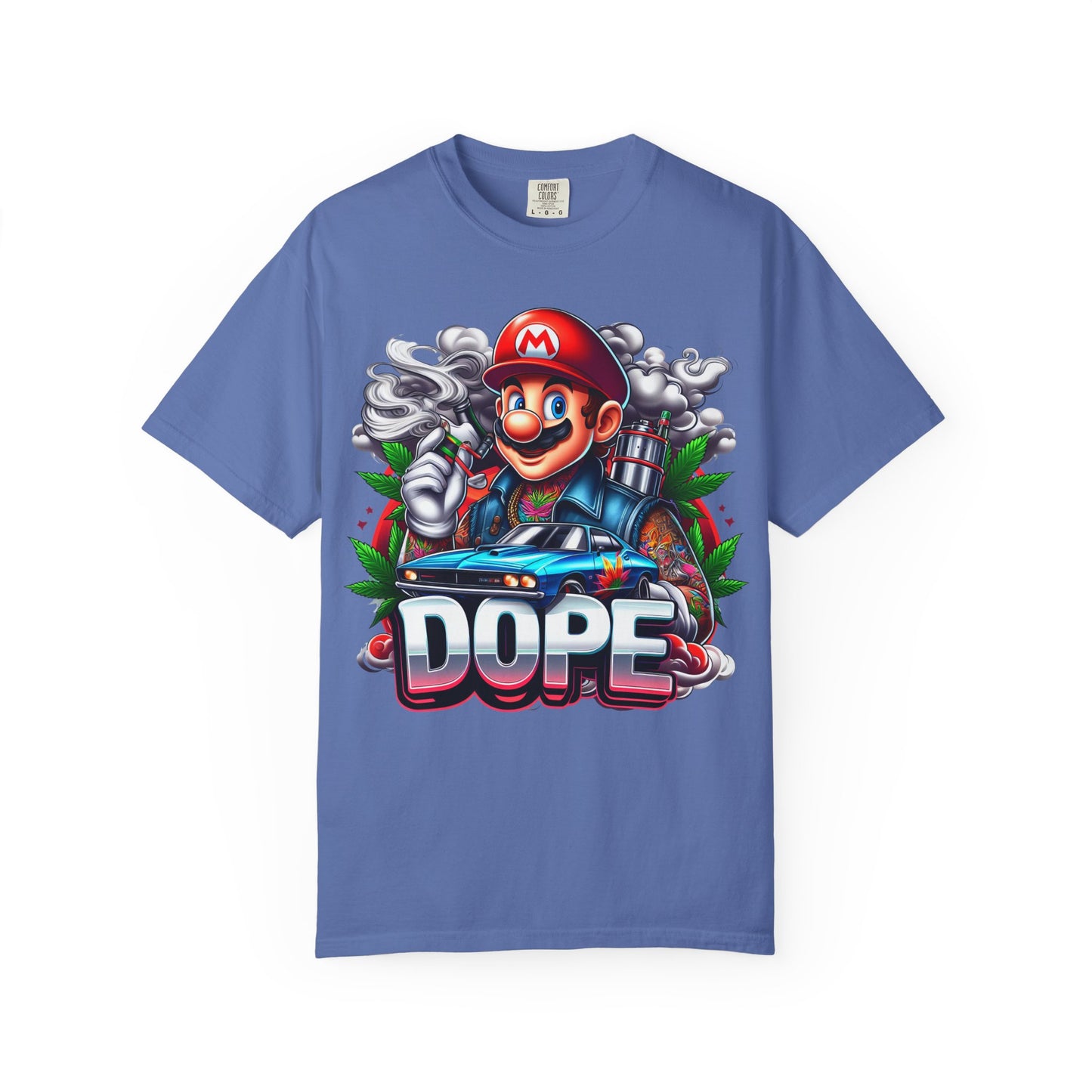 Dope Graphic Tee | Unisex Garment-Dyed T-shirt, Retro Gamer Shirt, Cute Gift for Gamers, Streetwear, Hip Hop Fashion, 420, Cannabis
