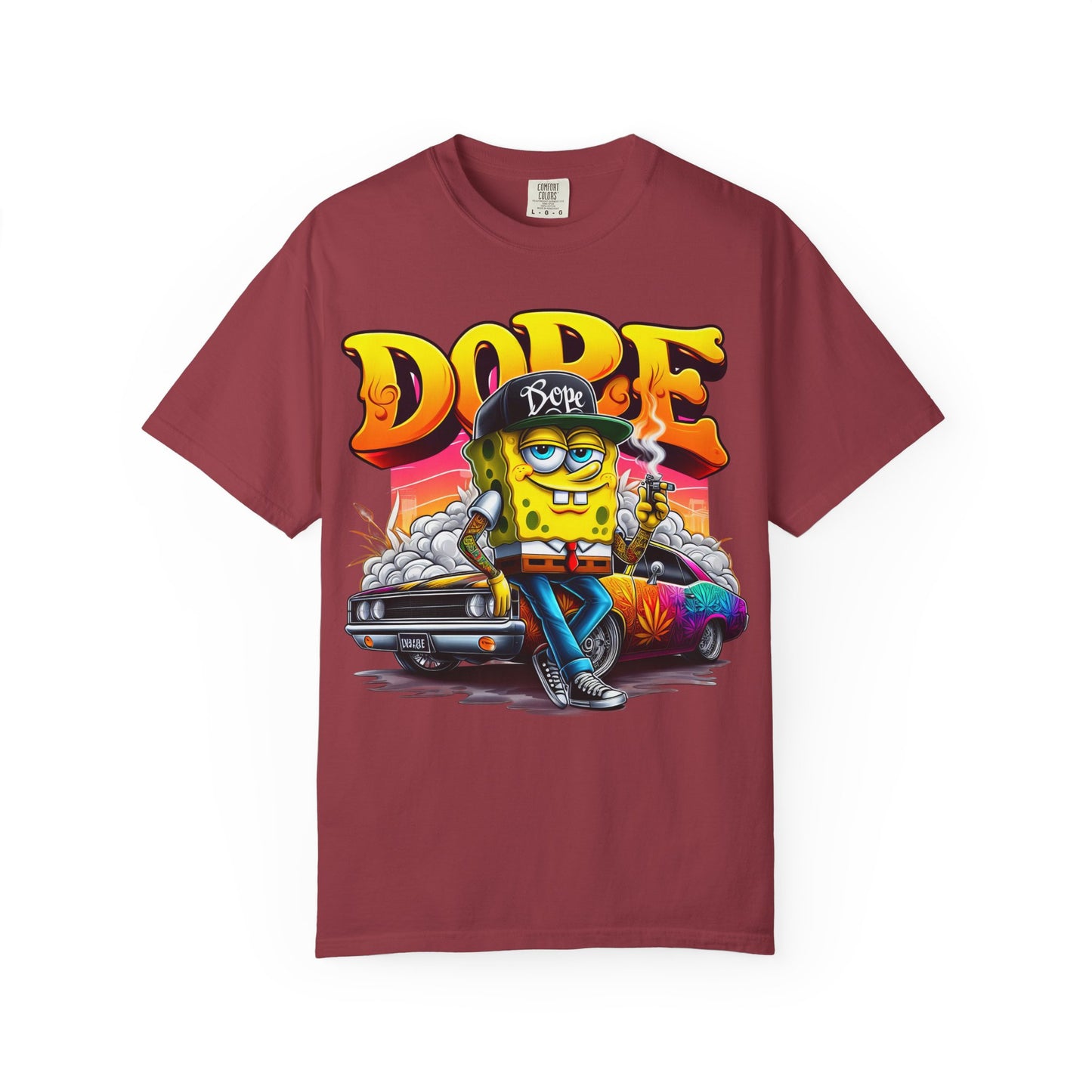 Dope SpongeBob Unisex T-shirt | Streetwear, Casual Wear, Graphic Tee, 420, Cannabis