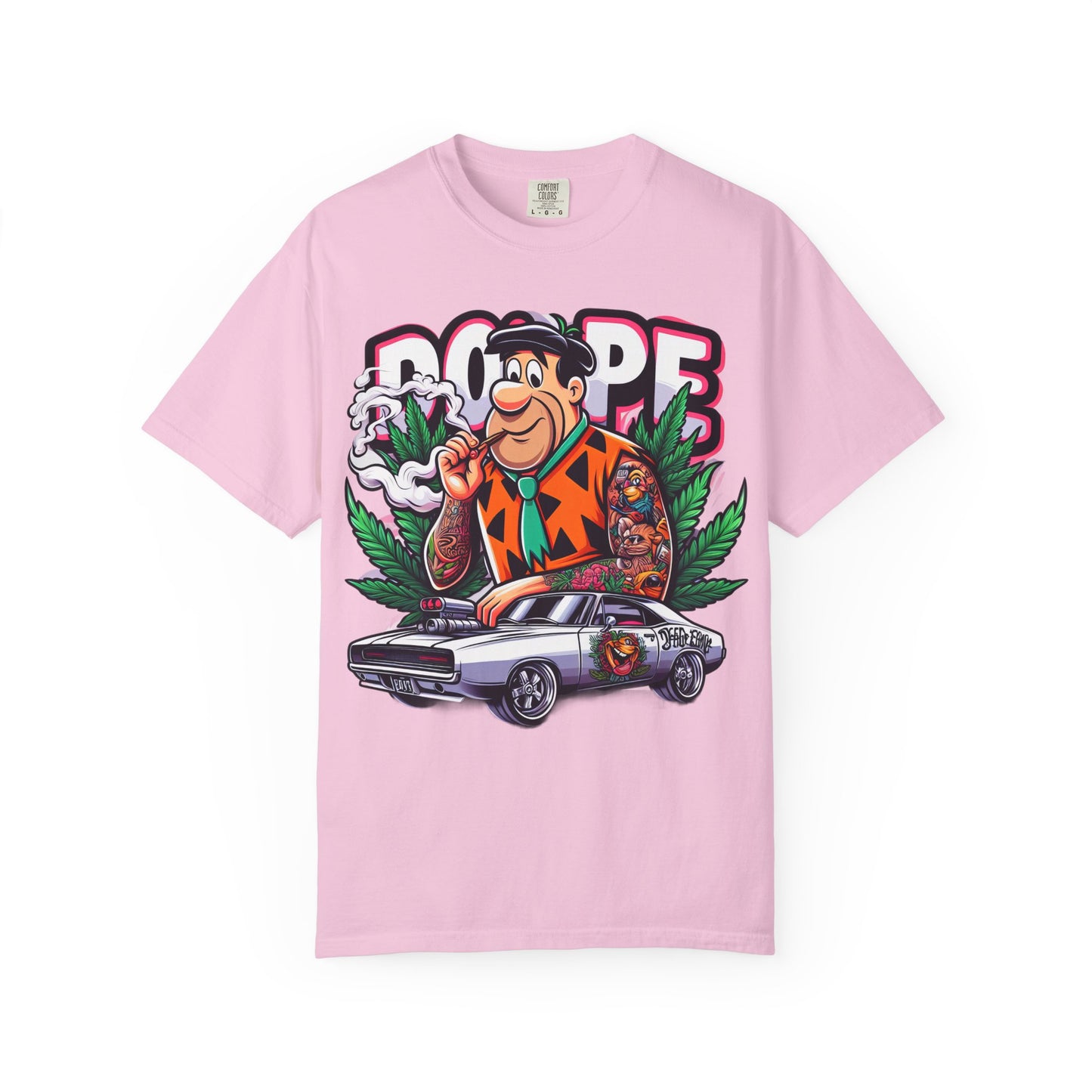 Cool Retro Cartoon T-shirt, Vintage Vibe Tee, Gift for Dads, Smoky Chill Shirt, Unisex Garment-Dyed Tee, Streetwear Style, 420, Cannabis