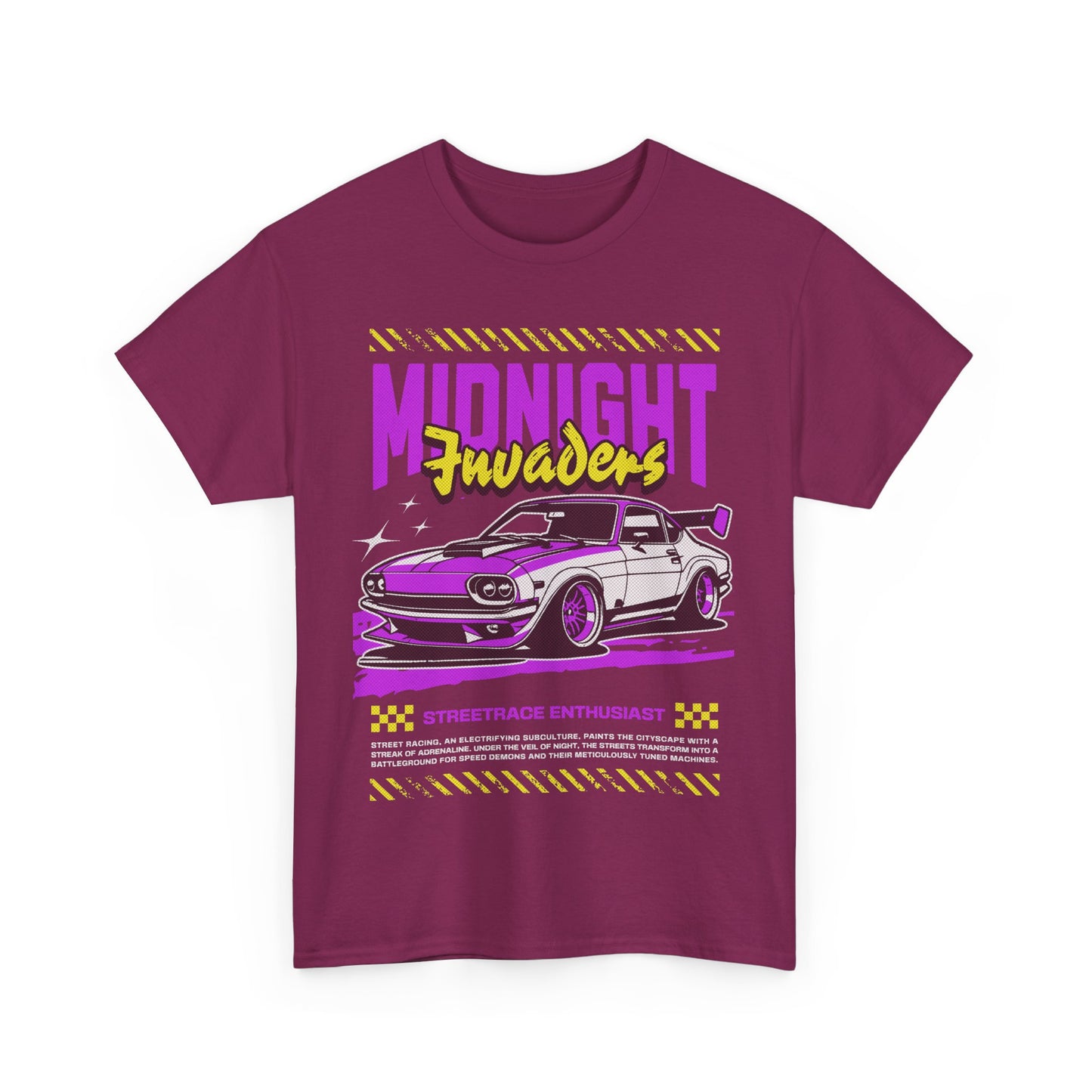 Retro Car Graphic Tee, Midnight Cruisers T-Shirt, Gift for Car Lovers, 90s Apparel, Car Show Fashion