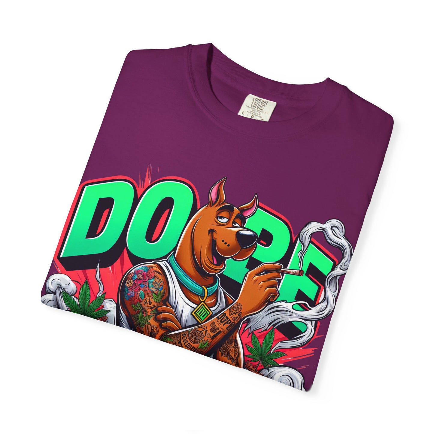Dope Scooby-Doo Unisex T-Shirt, Cool Graphic Tee, Streetwear Shirt, Gift for Dog Lovers, Retro T-Shirt, 420, Cannabis