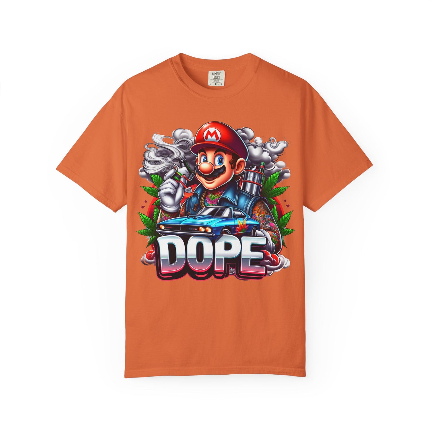 Dope Graphic Tee | Unisex Garment-Dyed T-shirt, Retro Gamer Shirt, Cute Gift for Gamers, Streetwear, Hip Hop Fashion, 420, Cannabis