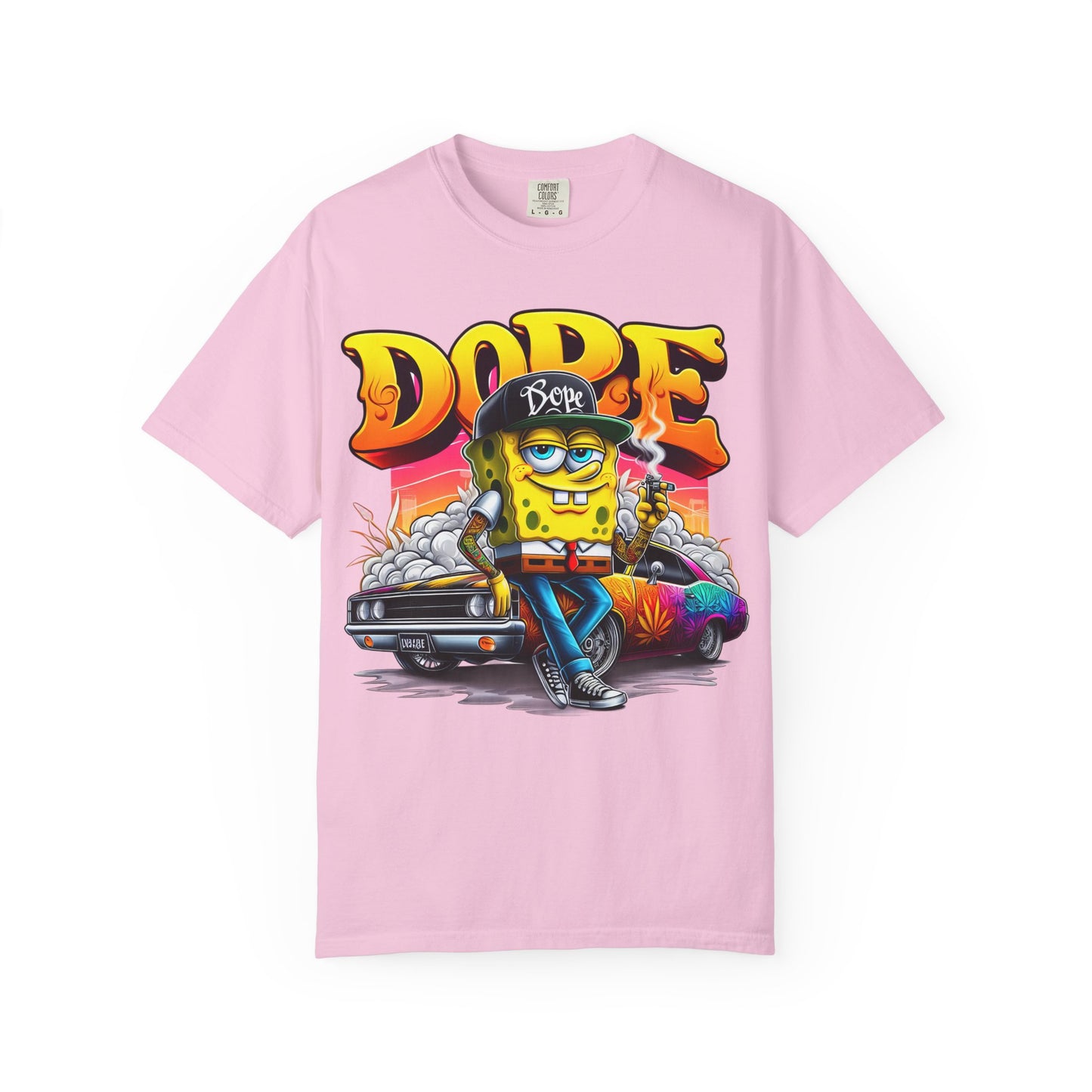 Dope SpongeBob Unisex T-shirt | Streetwear, Casual Wear, Graphic Tee, 420, Cannabis