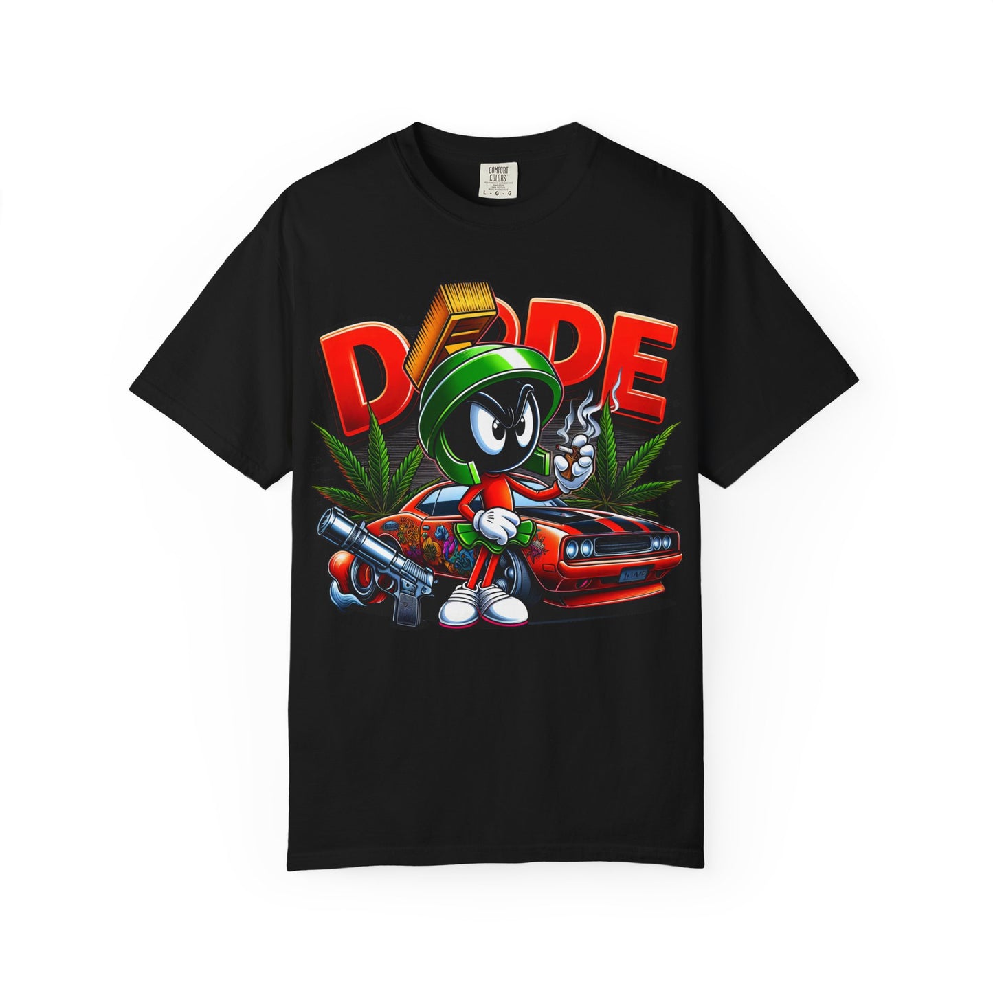 Dope Vibe Unisex Tee, Streetwear Graphic T-shirt, Cool Cartoon Shirt, Gift for Car Lovers, Retro Style Apparel. 420, Cannabis