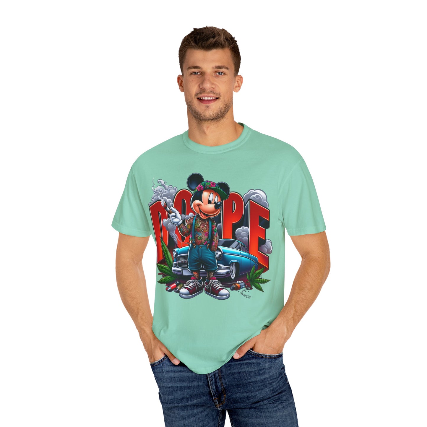 Cool Graphic T-Shirt, Streetwear Tee, Vintage Style Shirt, Gift for Him, Cartoon Art T-Shirt, Casual Wear, Unisex Fashion, 420, Cannabis