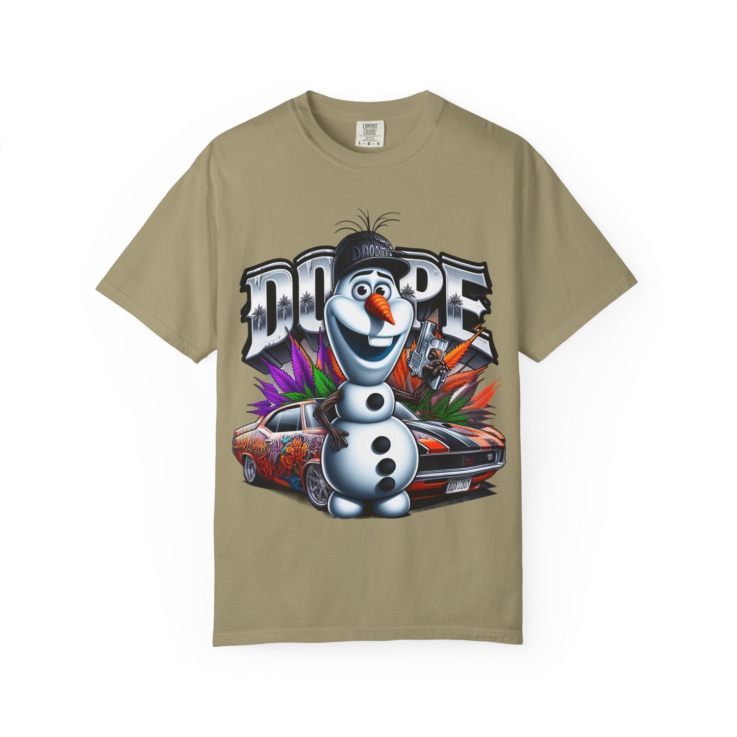 Dope Character Graphic Tee, Unisex T-Shirt for Casual Wear, Perfect Gift for Car Lovers, Cartoon Fan Apparel, Unique Statement Piece, 420, Cannabis