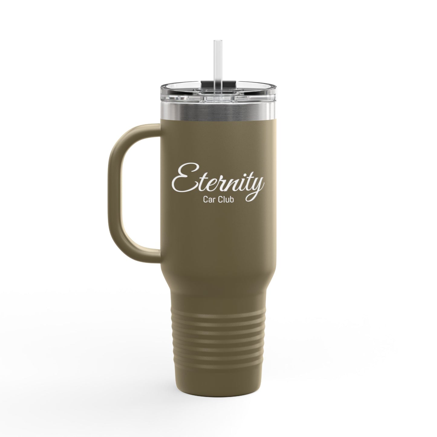 Eternity Car Club Insulated Travel Mug - 40oz Coffee To-Go Cup with Straw