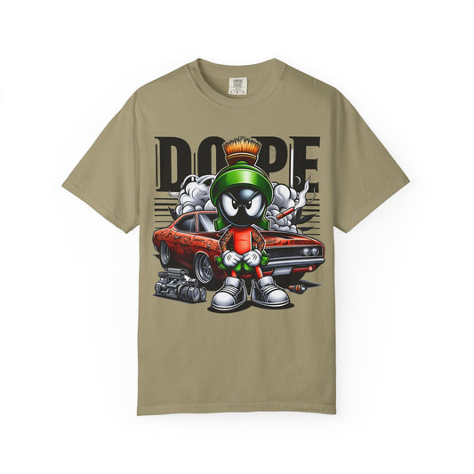 Dope Marvin the Martian Unisex T-shirt, Retro Cartoon Tee, Streetwear Top, Gift for Fans, Casual Everyday Wear, Perfect for Parties, Cannabis, 420