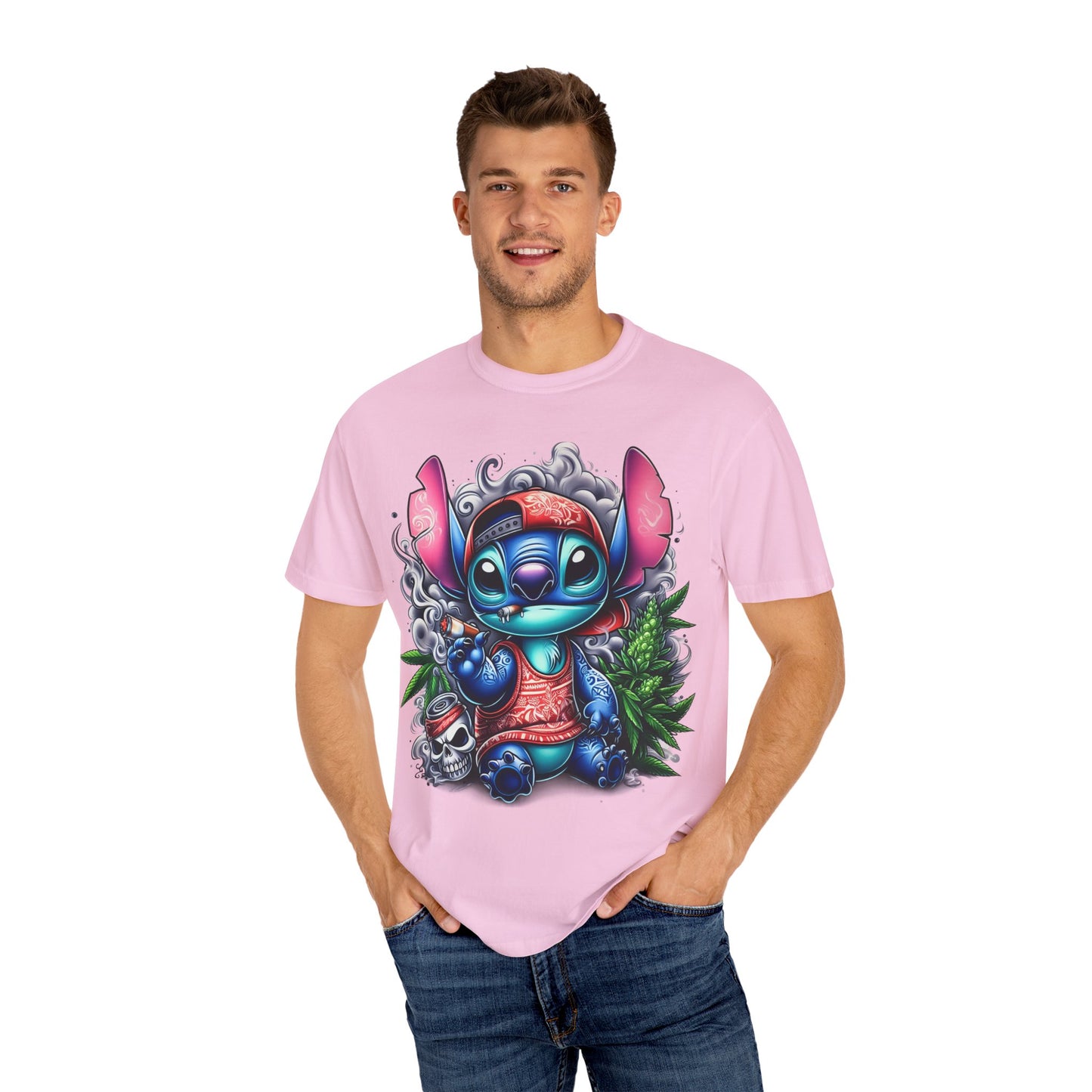 Vibrant Cartoon Character T-shirt, Fun Unisex Tee, Casual Streetwear, Gift for Teens, Summer Wardrobe Essential, Cannabis, 420