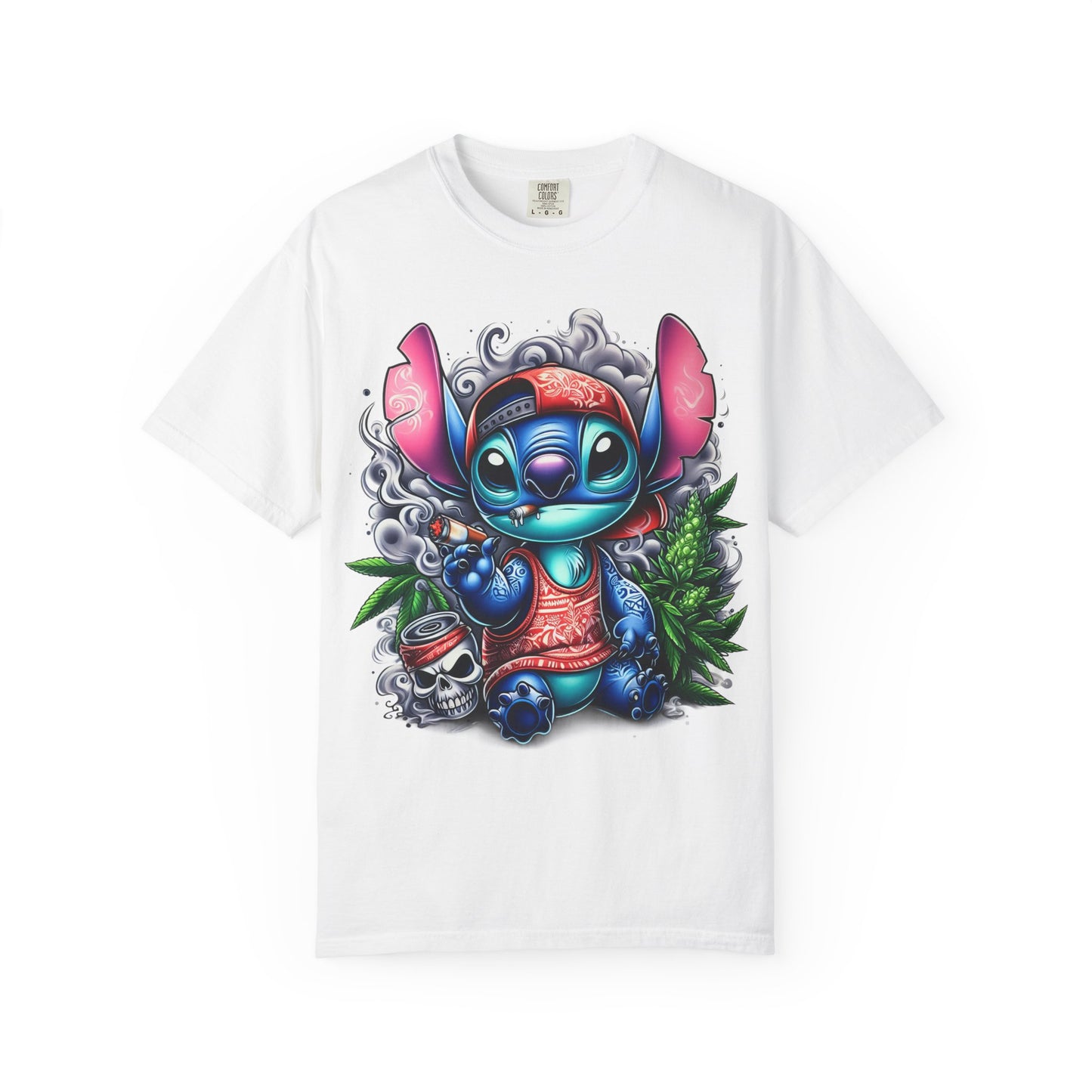 Vibrant Cartoon Character T-shirt, Fun Unisex Tee, Casual Streetwear, Gift for Teens, Summer Wardrobe Essential, Cannabis, 420