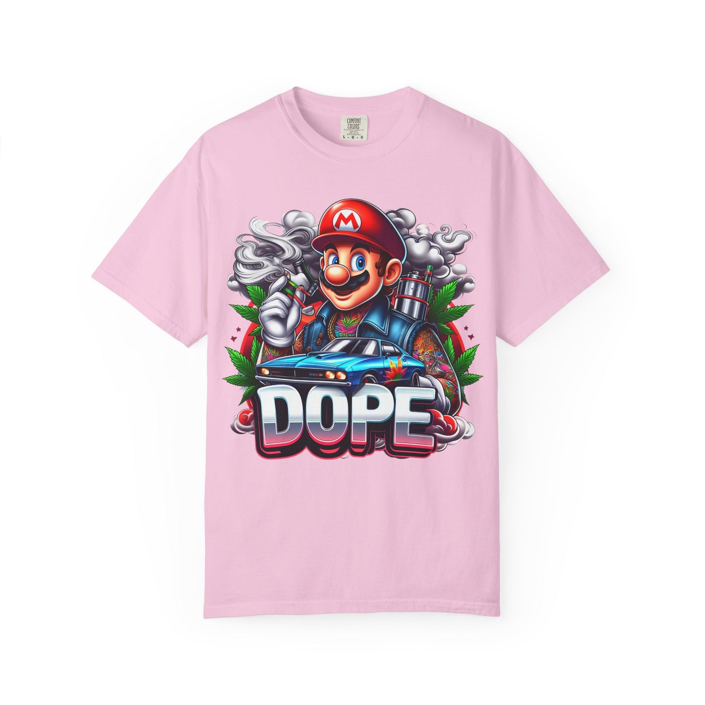Dope Graphic Tee | Unisex Garment-Dyed T-shirt, Retro Gamer Shirt, Cute Gift for Gamers, Streetwear, Hip Hop Fashion, 420, Cannabis