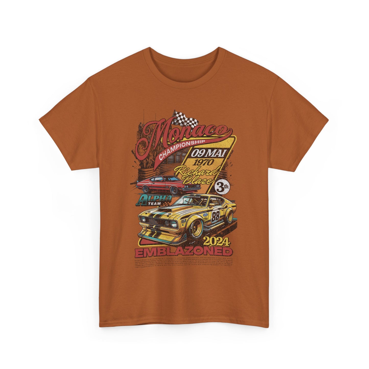Vintage Racing Graphic Tee, Nostalgic Car T-Shirt, Unisex Heavy Cotton Tee, Gift for Gearheads, Retro Auto Lovers