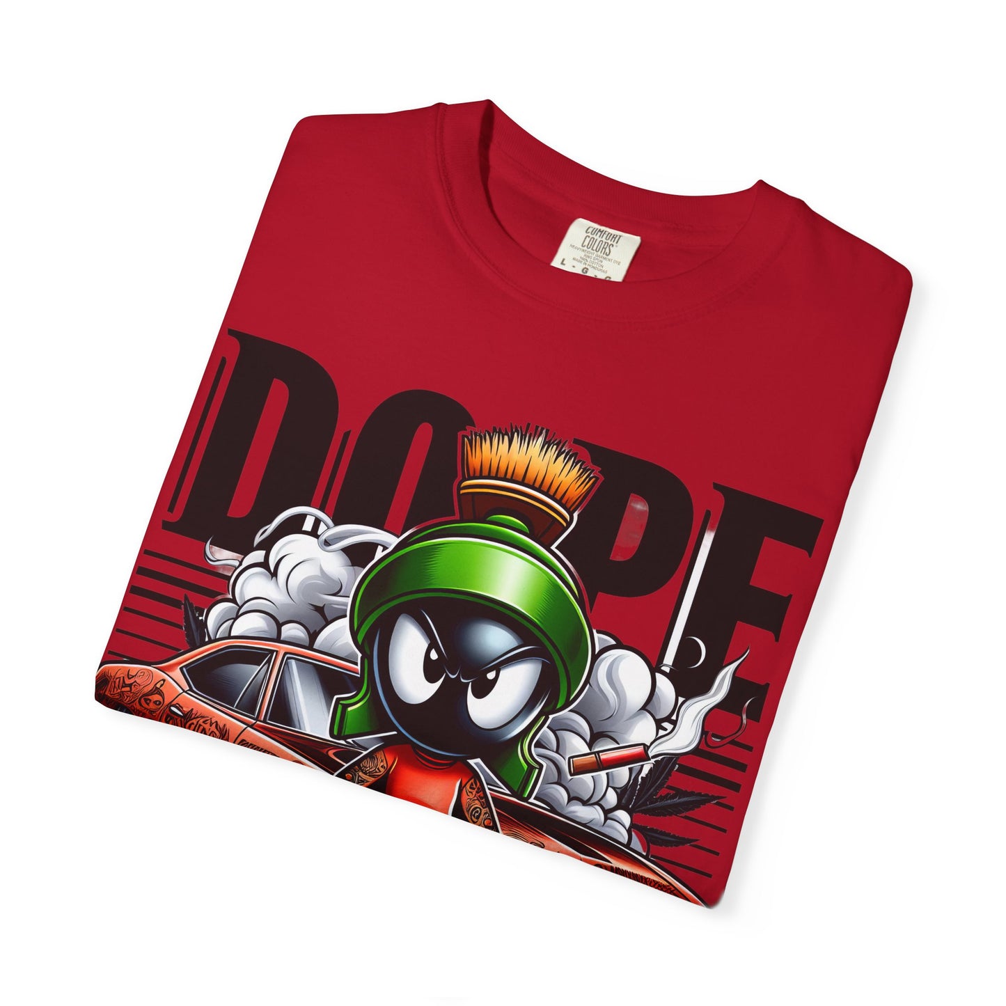 Dope Marvin the Martian Unisex T-shirt, Retro Cartoon Tee, Streetwear Top, Gift for Fans, Casual Everyday Wear, Perfect for Parties, Cannabis, 420