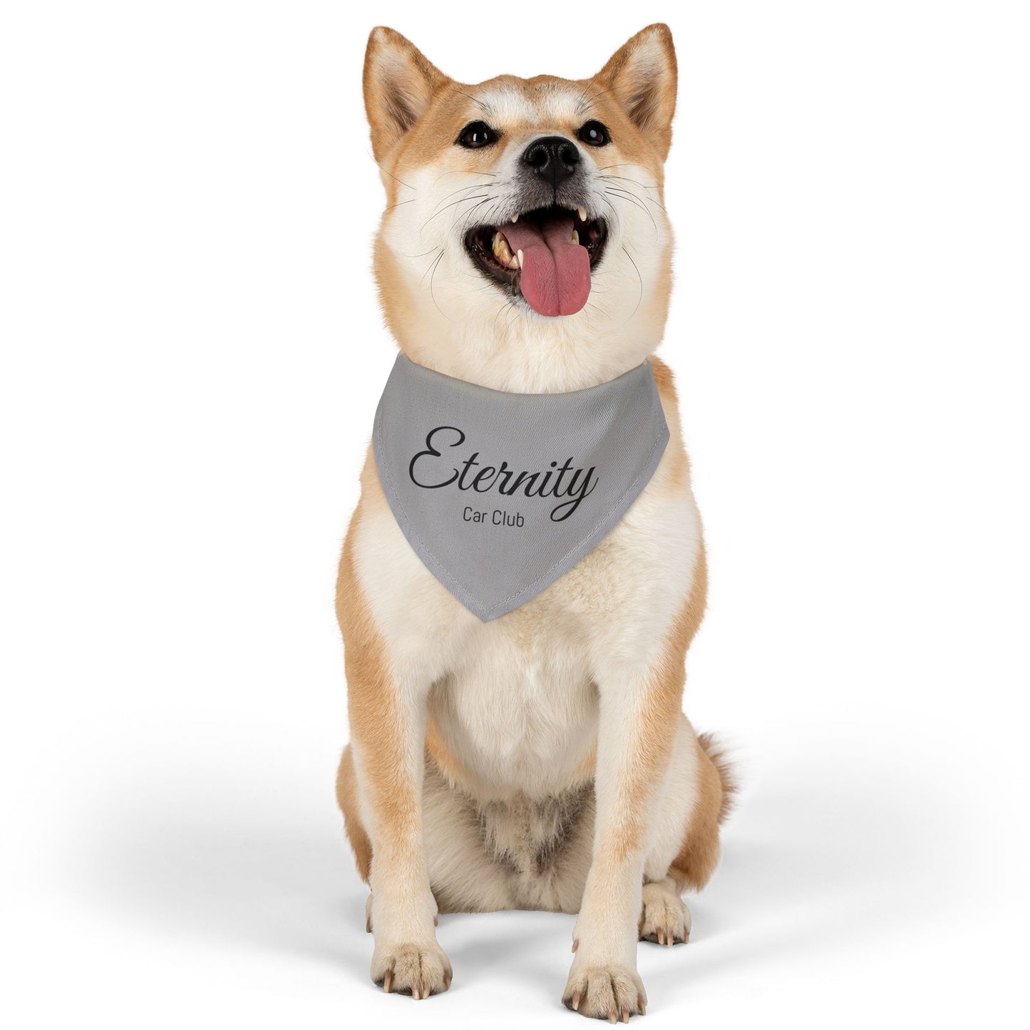 Stylish Pet Bandana Collar - Eternity Car Club Design for Dog Fashion Lovers