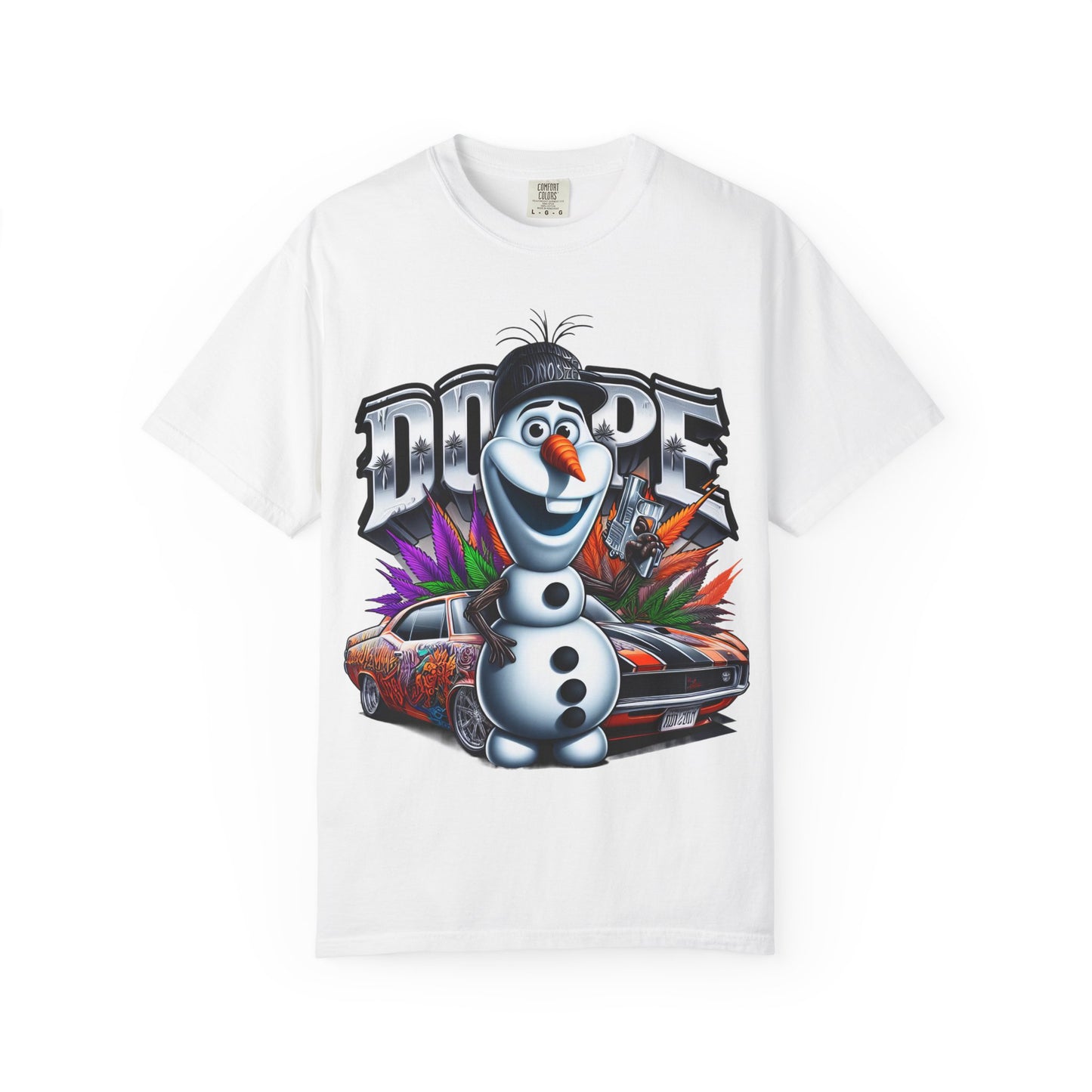 Dope Character Graphic Tee, Unisex T-Shirt for Casual Wear, Perfect Gift for Car Lovers, Cartoon Fan Apparel, Unique Statement Piece, 420, Cannabis