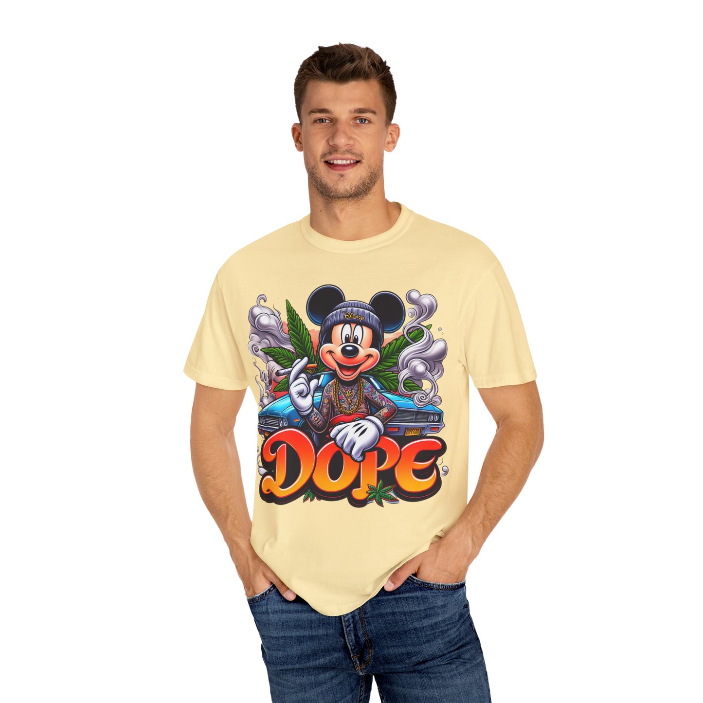 Dope Vibes Unisex Garment-Dyed T-shirt | Streetwear, Gift for Him, Urban Style, Graphic Tee, Fun Apparel, Cannabis, 420