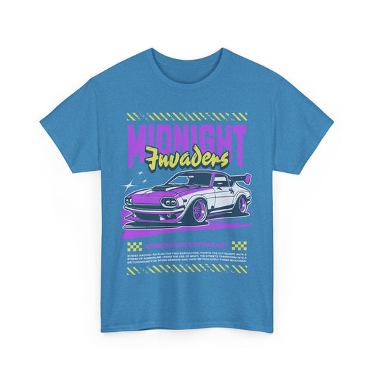 Retro Car Graphic Tee, Midnight Cruisers T-Shirt, Gift for Car Lovers, 90s Apparel, Car Show Fashion
