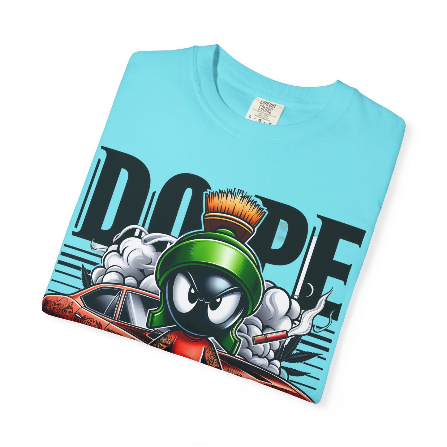 Dope Marvin the Martian Unisex T-shirt, Retro Cartoon Tee, Streetwear Top, Gift for Fans, Casual Everyday Wear, Perfect for Parties, Cannabis, 420
