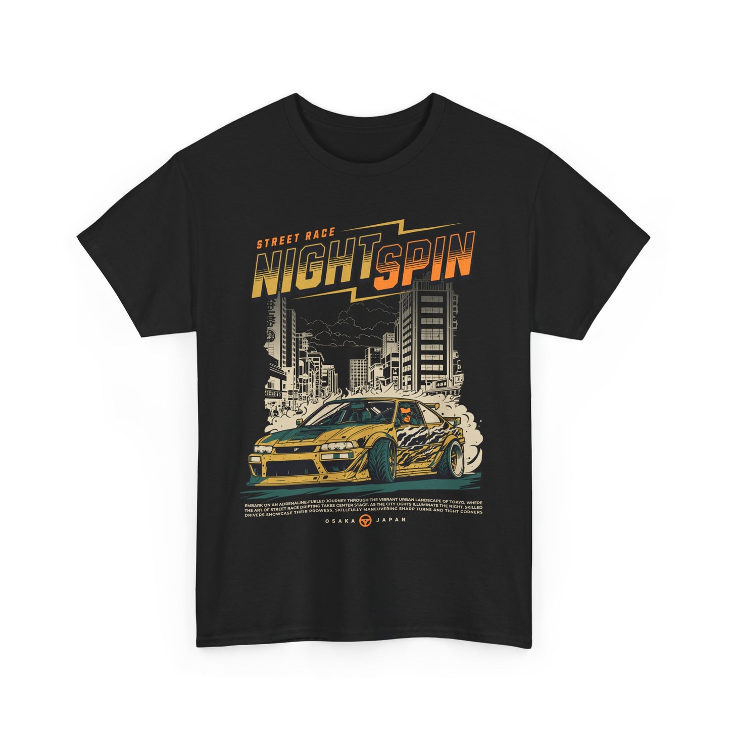 Street Race Night Spin Graphic Tee