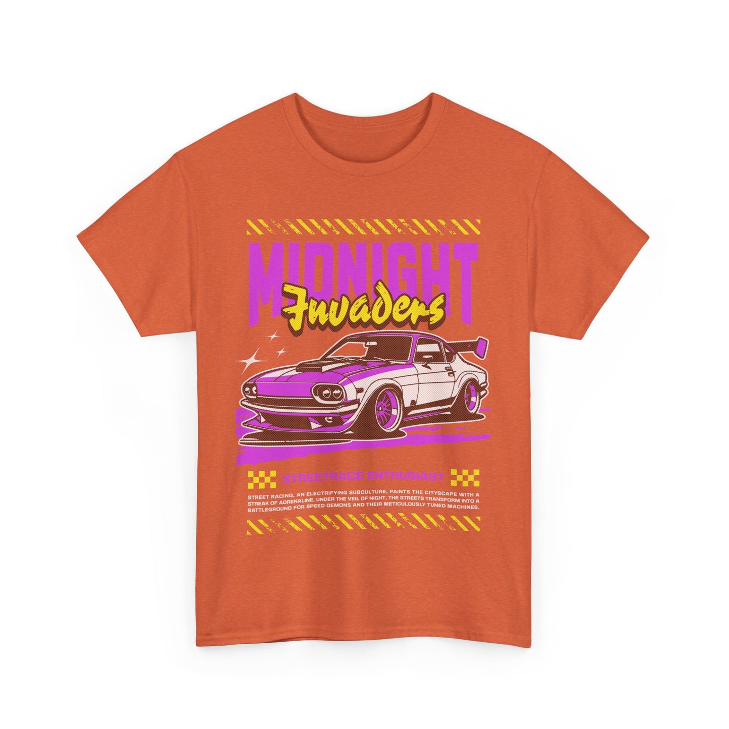 Retro Car Graphic Tee, Midnight Cruisers T-Shirt, Gift for Car Lovers, 90s Apparel, Car Show Fashion