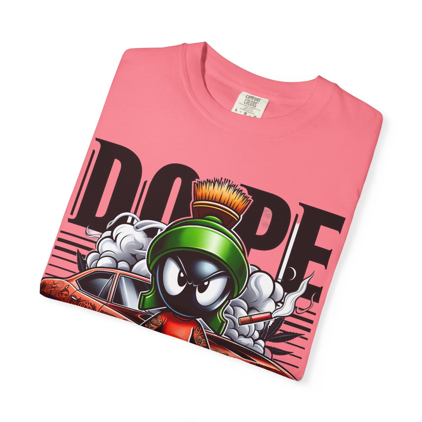 Dope Marvin the Martian Unisex T-shirt, Retro Cartoon Tee, Streetwear Top, Gift for Fans, Casual Everyday Wear, Perfect for Parties, Cannabis, 420