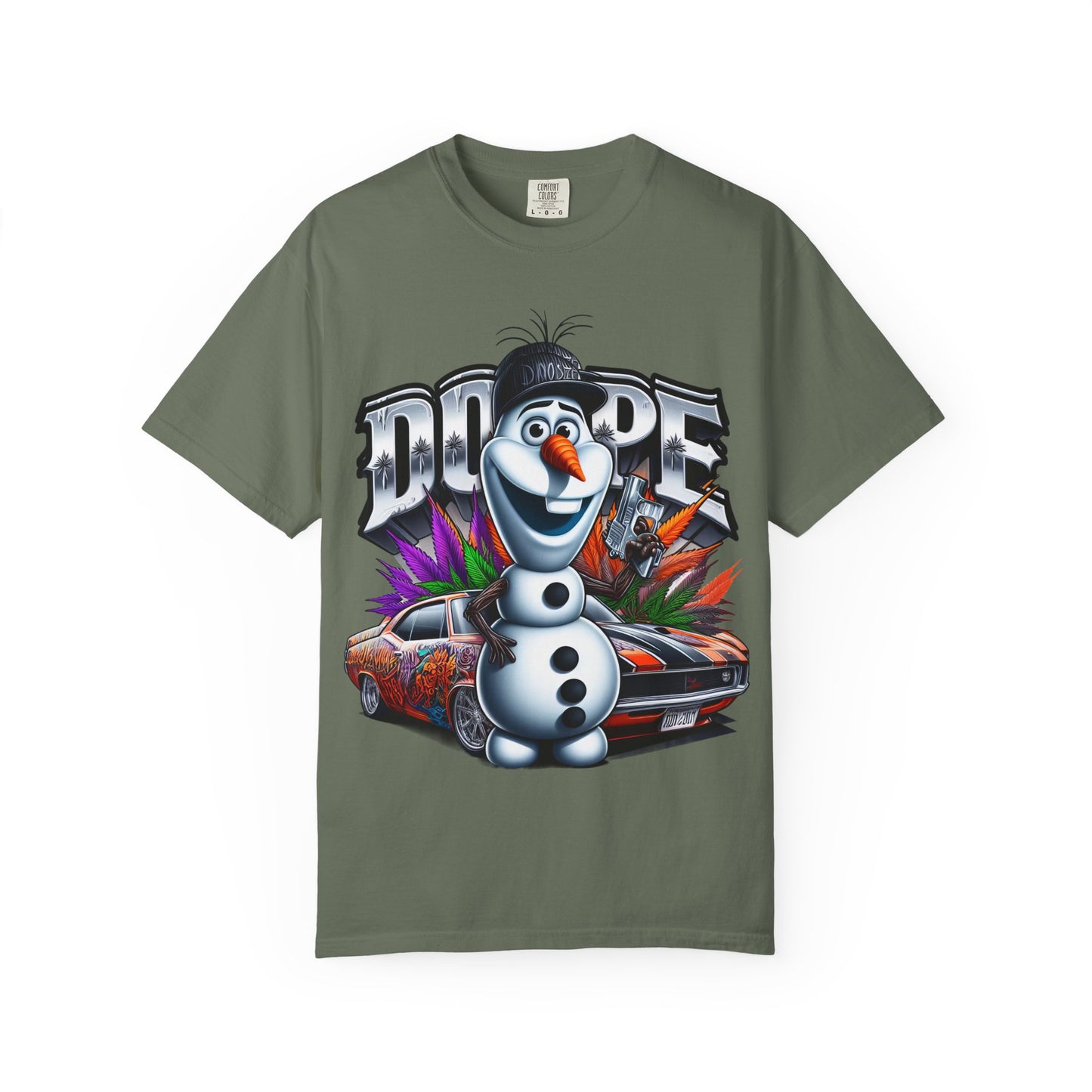 Dope Character Graphic Tee, Unisex T-Shirt for Casual Wear, Perfect Gift for Car Lovers, Cartoon Fan Apparel, Unique Statement Piece, 420, Cannabis