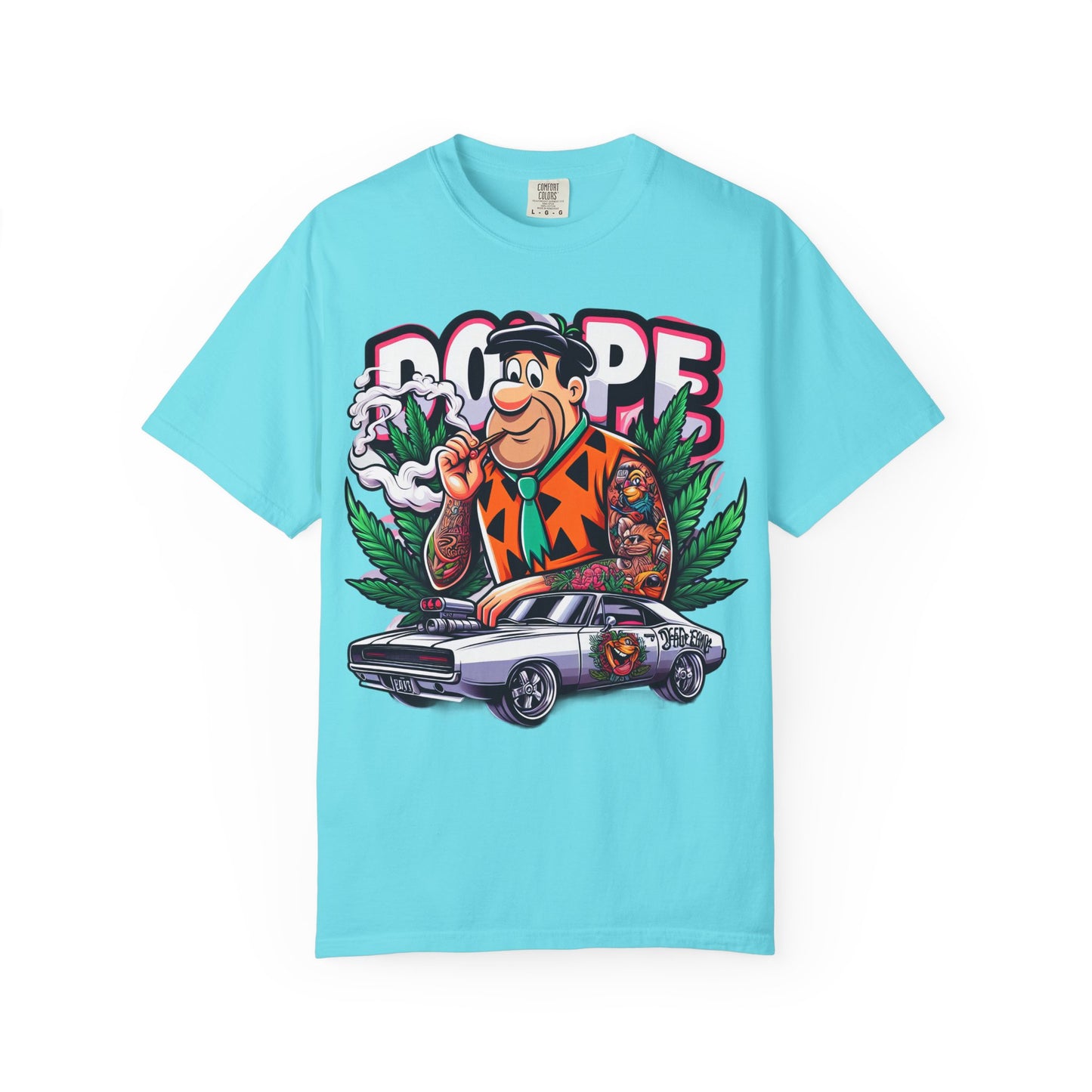 Cool Retro Cartoon T-shirt, Vintage Vibe Tee, Gift for Dads, Smoky Chill Shirt, Unisex Garment-Dyed Tee, Streetwear Style, 420, Cannabis