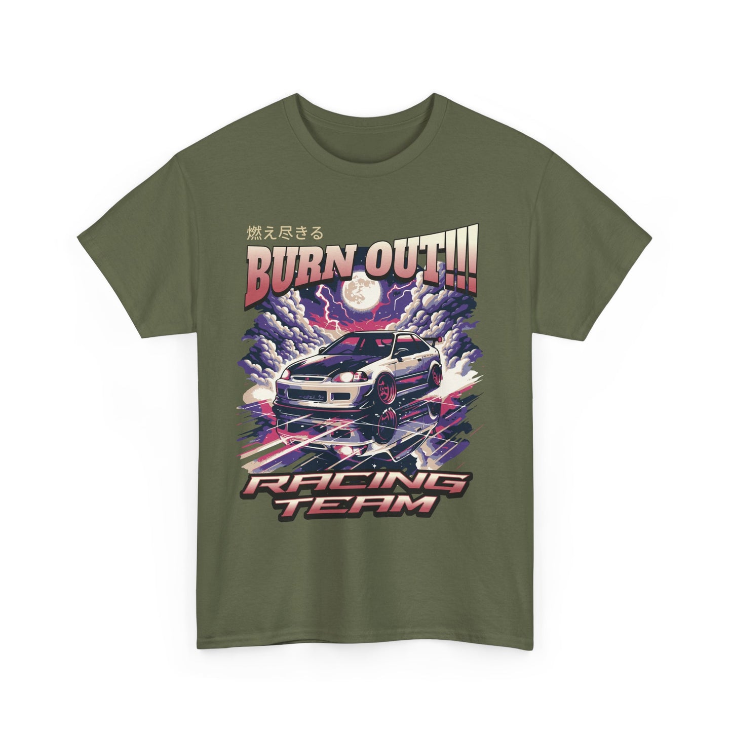 JDM Graphic Tee - Burn Out Racing