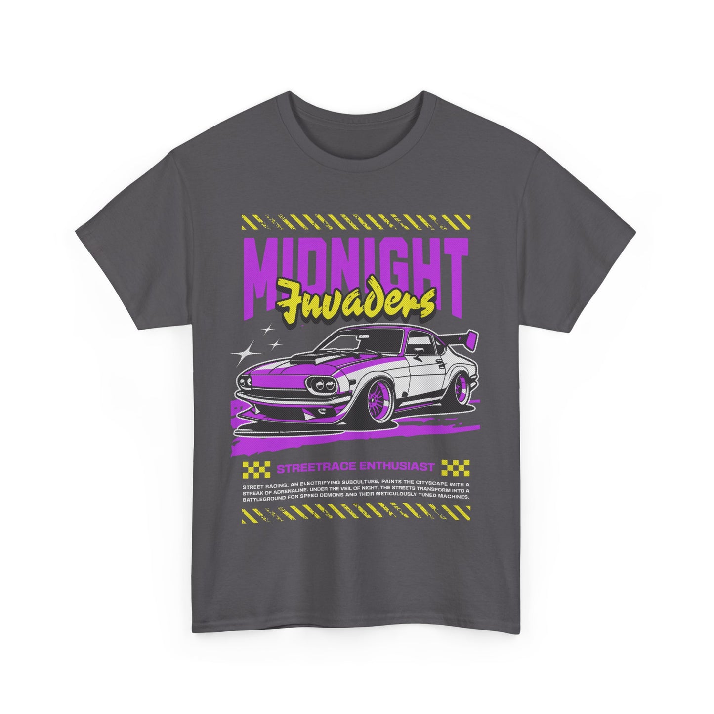 Retro Car Graphic Tee, Midnight Cruisers T-Shirt, Gift for Car Lovers, 90s Apparel, Car Show Fashion