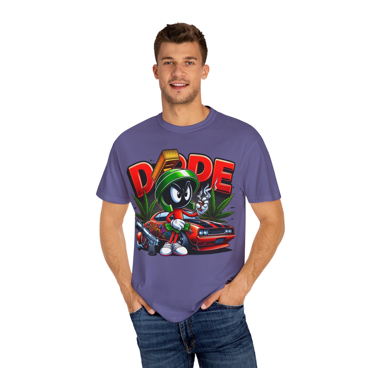 Dope Vibe Unisex Tee, Streetwear Graphic T-shirt, Cool Cartoon Shirt, Gift for Car Lovers, Retro Style Apparel. 420, Cannabis