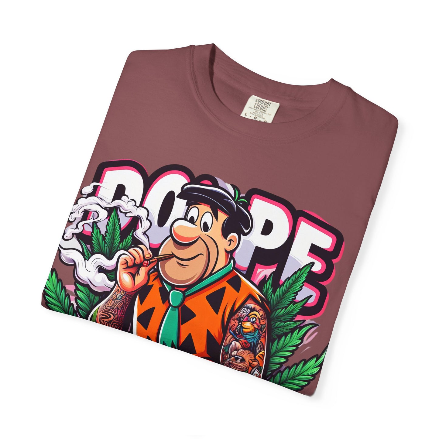 Cool Retro Cartoon T-shirt, Vintage Vibe Tee, Gift for Dads, Smoky Chill Shirt, Unisex Garment-Dyed Tee, Streetwear Style, 420, Cannabis