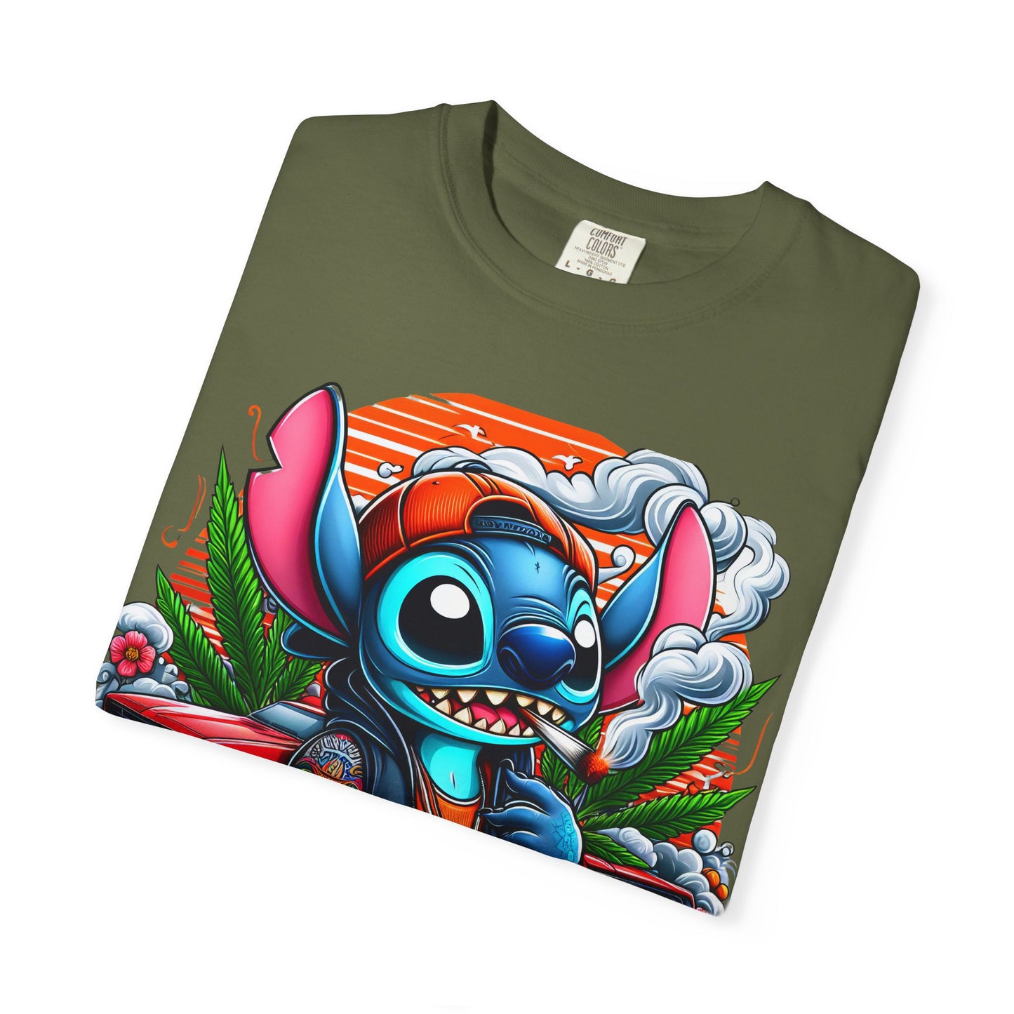 Dope Illustrated Unisex Garment-Dyed T-Shirt | Trendy Streetwear, Casual Style, Summer Fashion,