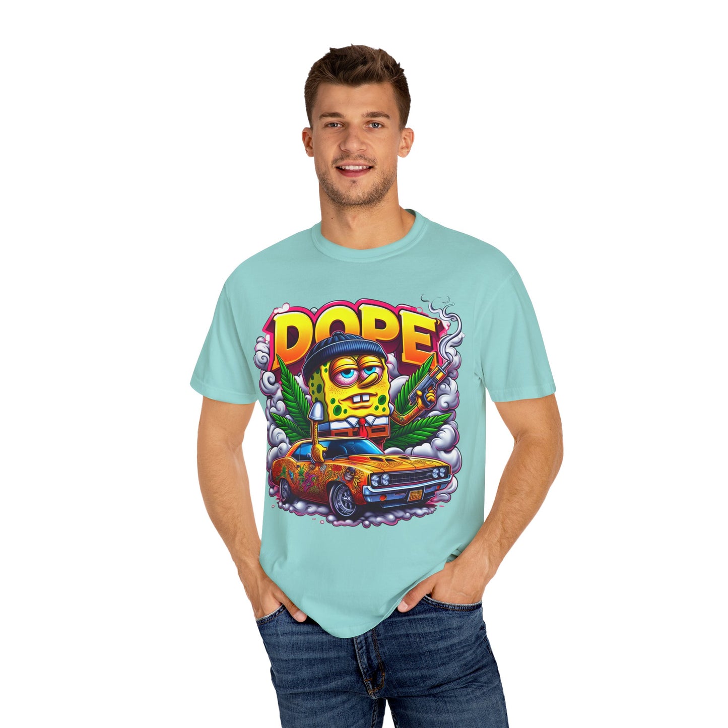 Vibrant Graphic Tee: Funky Cartoon T-Shirt, Unisex Fashion, Casual Wear, Gift for Friends, Streetwear Style, Cool Graphic Tee, 420, Cannabis