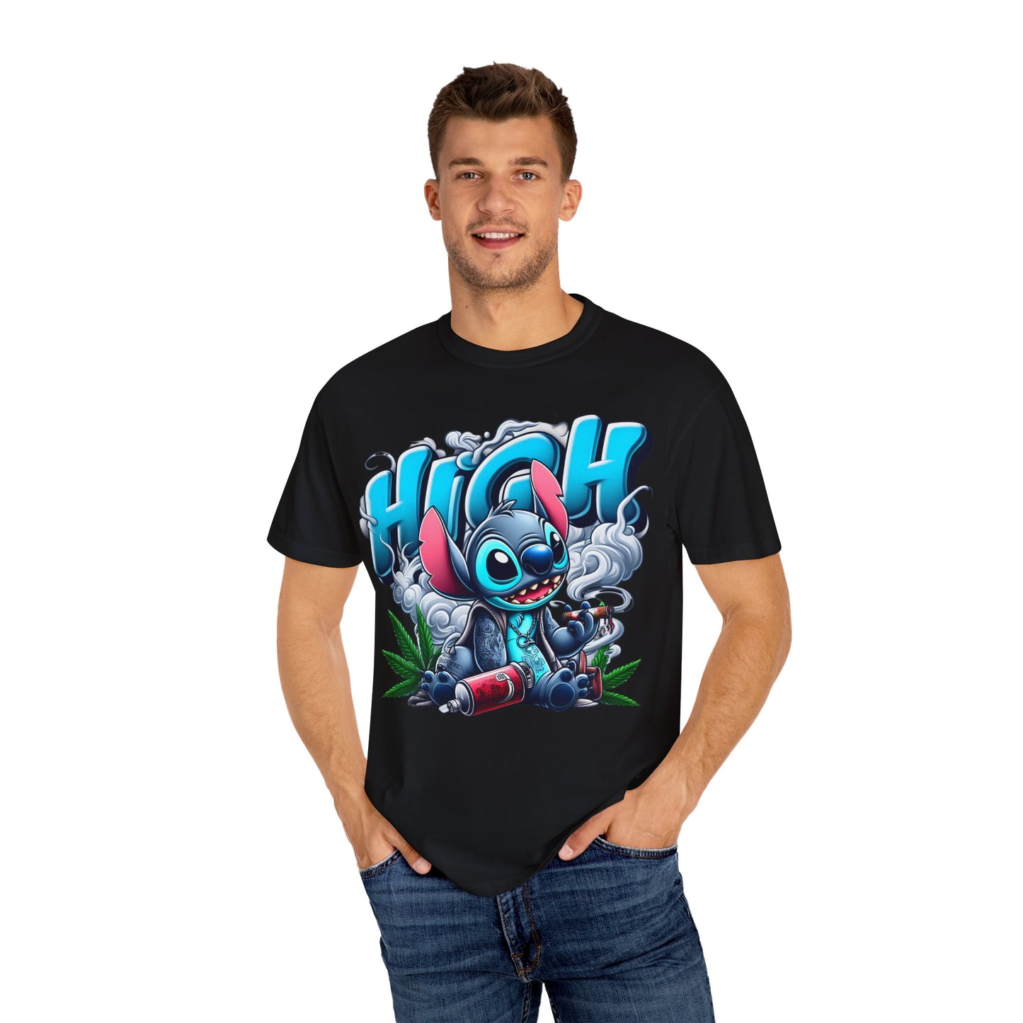 High Vibe Unisex T-Shirt, Chill Graphic Tee, Streetwear, Cannabis Culture, Gift for Stoners, Party Apparel, 420, Cannabis