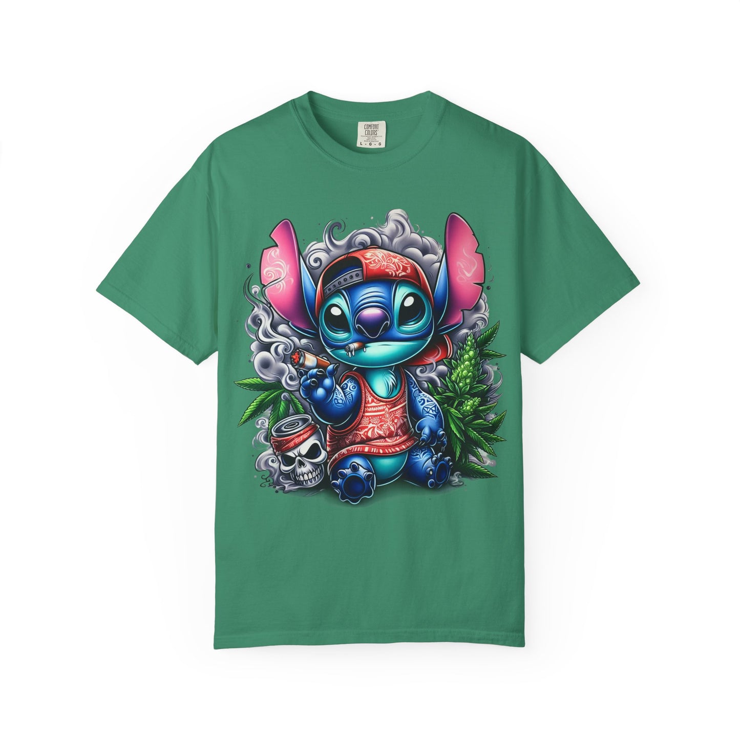 Vibrant Cartoon Character T-shirt, Fun Unisex Tee, Casual Streetwear, Gift for Teens, Summer Wardrobe Essential, Cannabis, 420