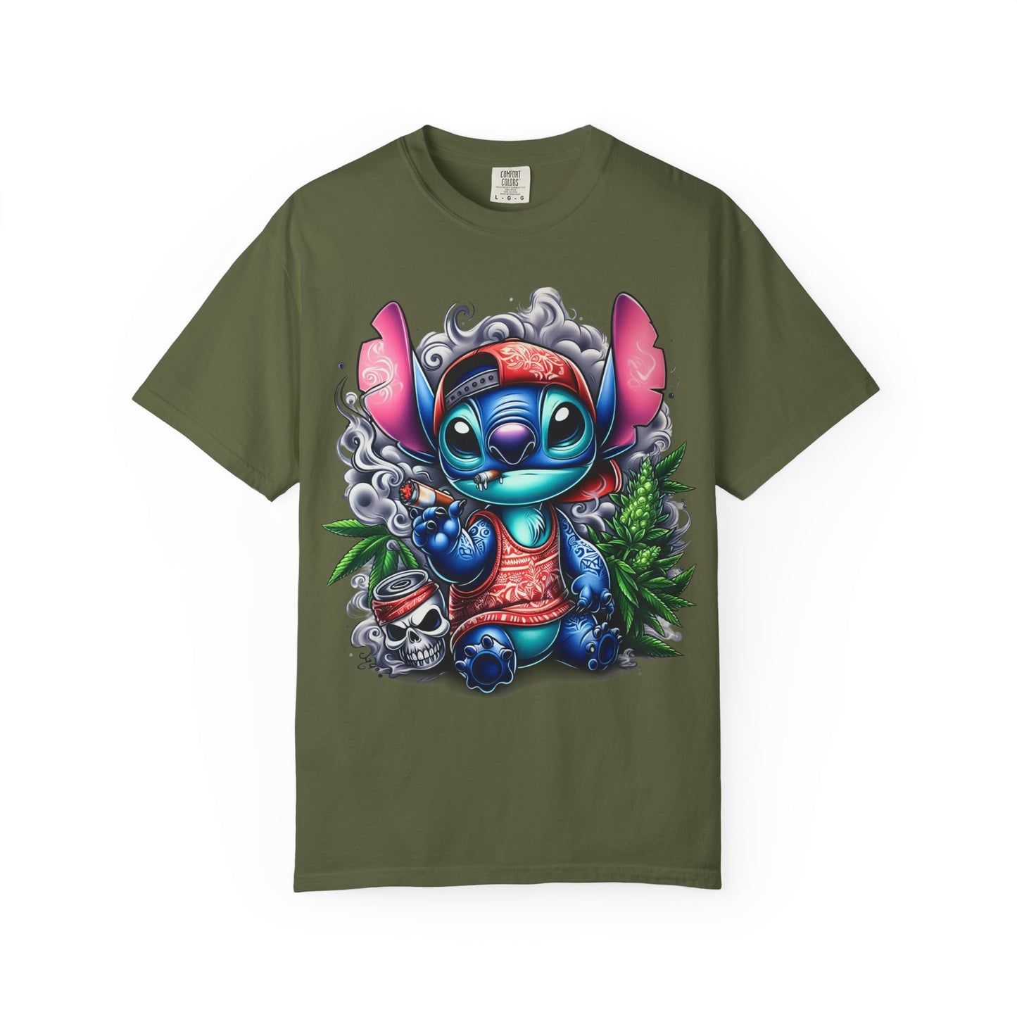 Vibrant Cartoon Character T-shirt, Fun Unisex Tee, Casual Streetwear, Gift for Teens, Summer Wardrobe Essential, Cannabis, 420