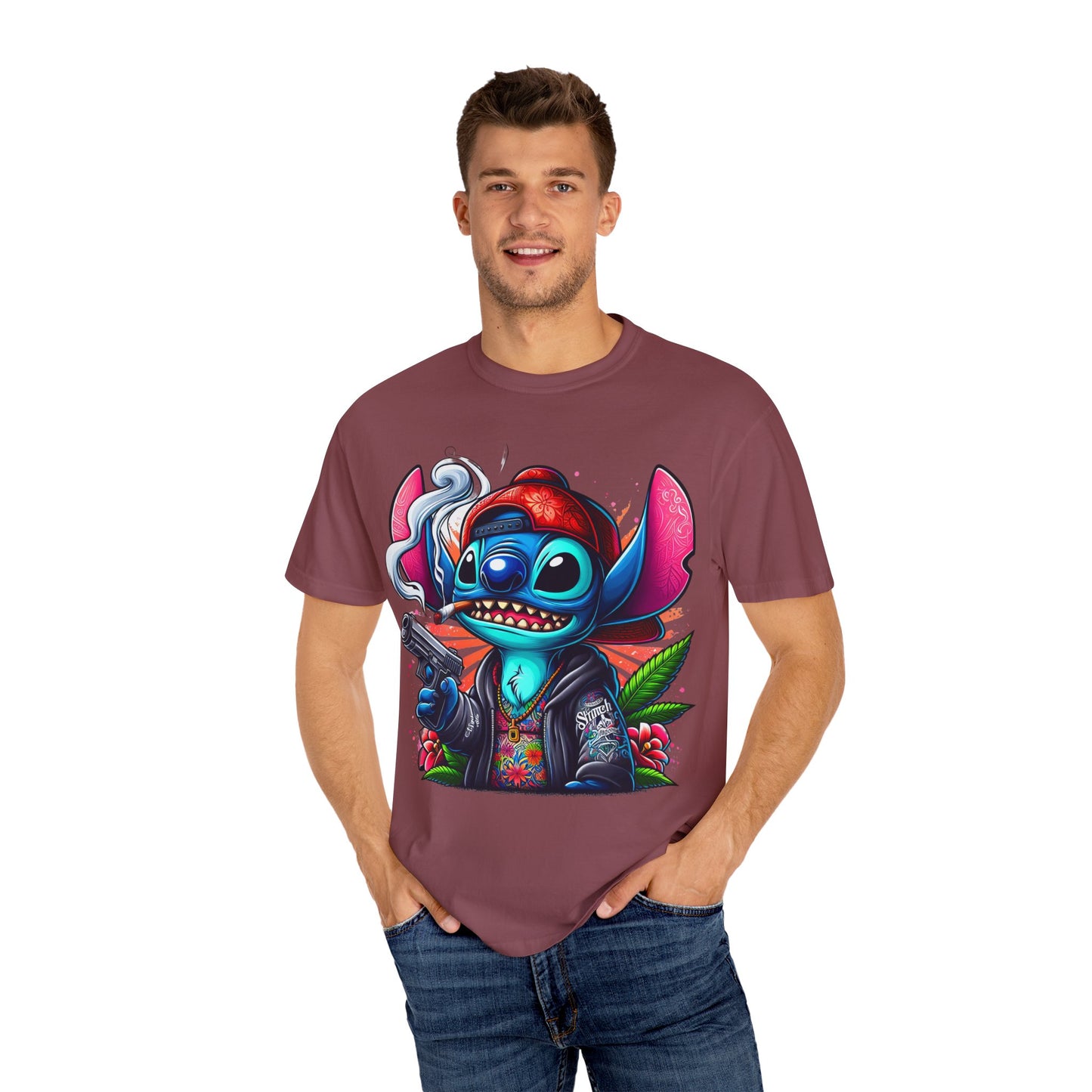 Vibrant Cartoon Graphic Tee, Unisex T-shirt, Casual Wear, Streetwear Style, Summer Fashion, Gift for Friends, Cannabis, 420