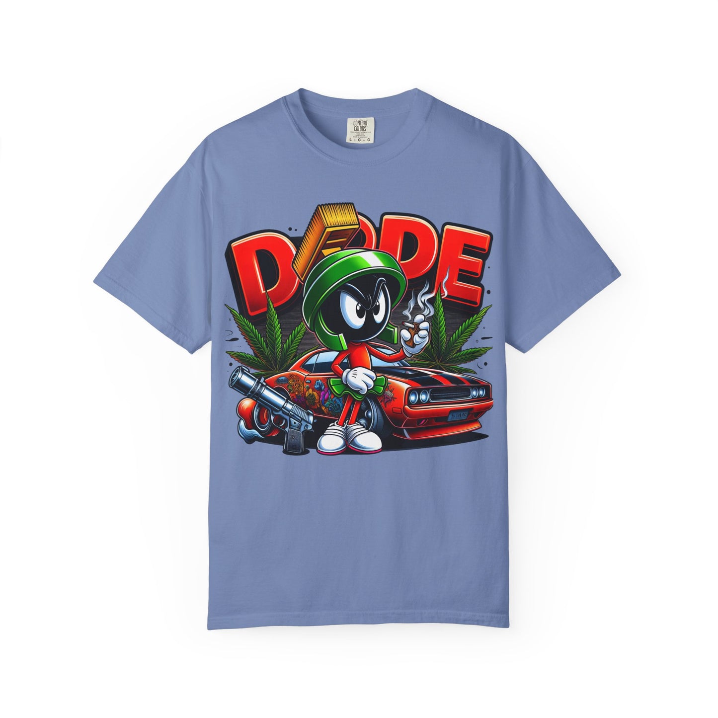 Dope Vibe Unisex Tee, Streetwear Graphic T-shirt, Cool Cartoon Shirt, Gift for Car Lovers, Retro Style Apparel. 420, Cannabis