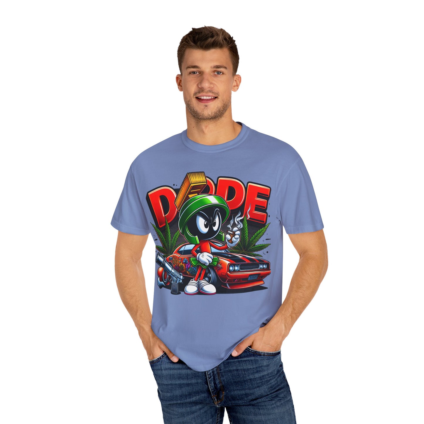 Dope Vibe Unisex Tee, Streetwear Graphic T-shirt, Cool Cartoon Shirt, Gift for Car Lovers, Retro Style Apparel. 420, Cannabis