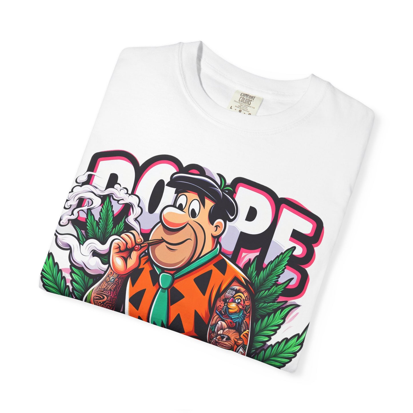 Cool Retro Cartoon T-shirt, Vintage Vibe Tee, Gift for Dads, Smoky Chill Shirt, Unisex Garment-Dyed Tee, Streetwear Style, 420, Cannabis