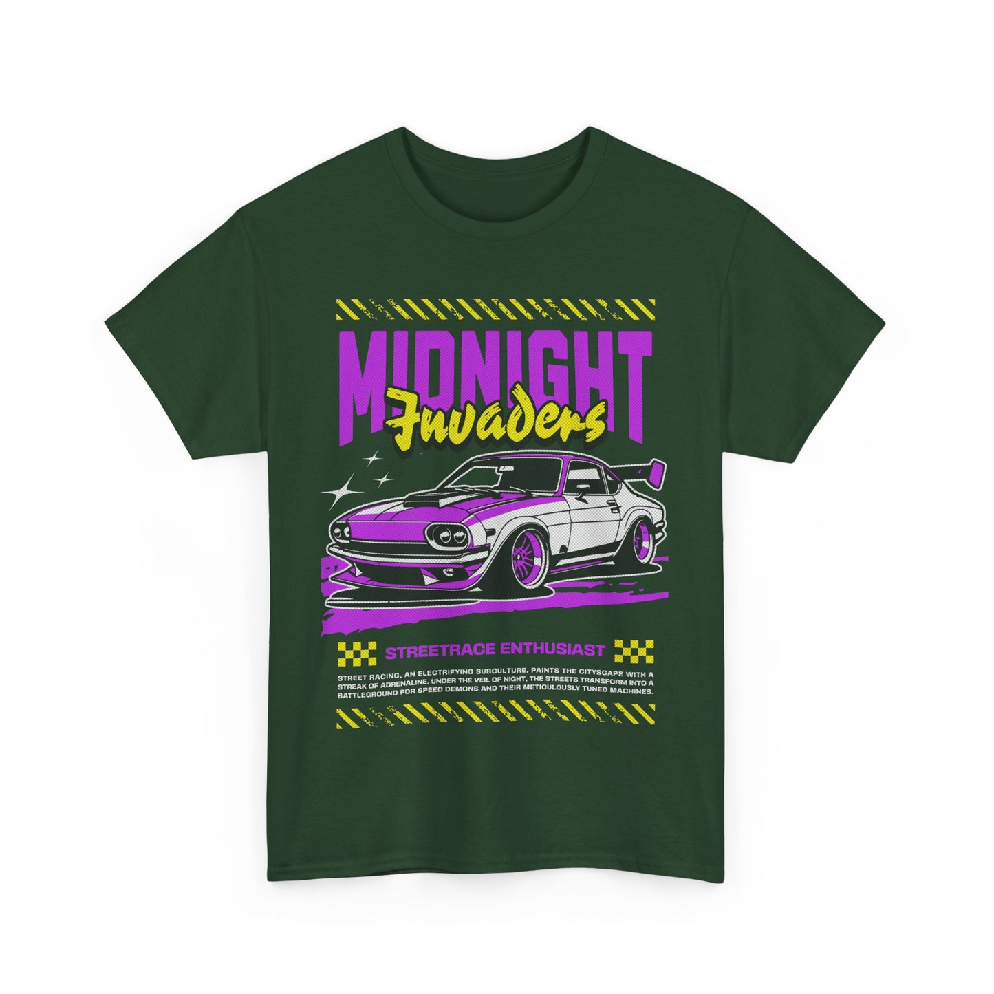Retro Car Graphic Tee, Midnight Cruisers T-Shirt, Gift for Car Lovers, 90s Apparel, Car Show Fashion