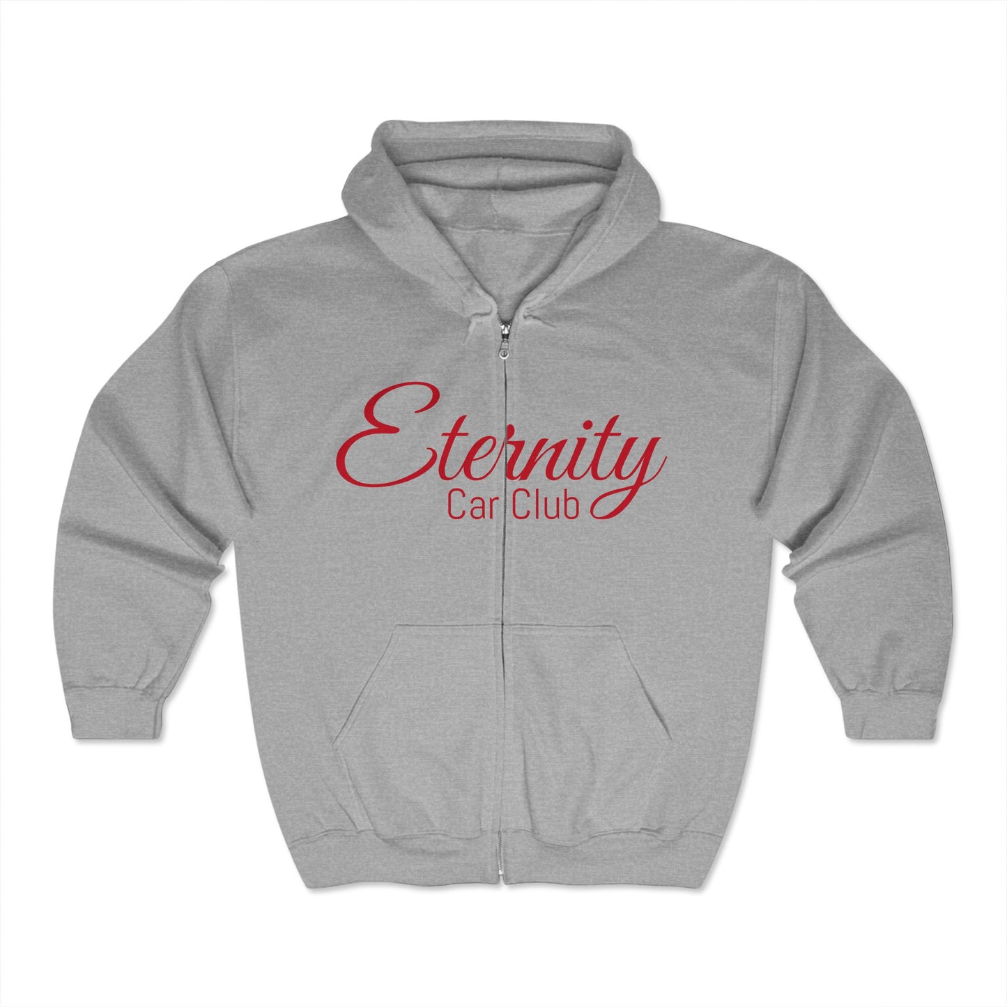 Eternity Car Club Unisex Full Zip Sweatshirt - Cozy & Stylish Hoodie for Car Enthusiasts