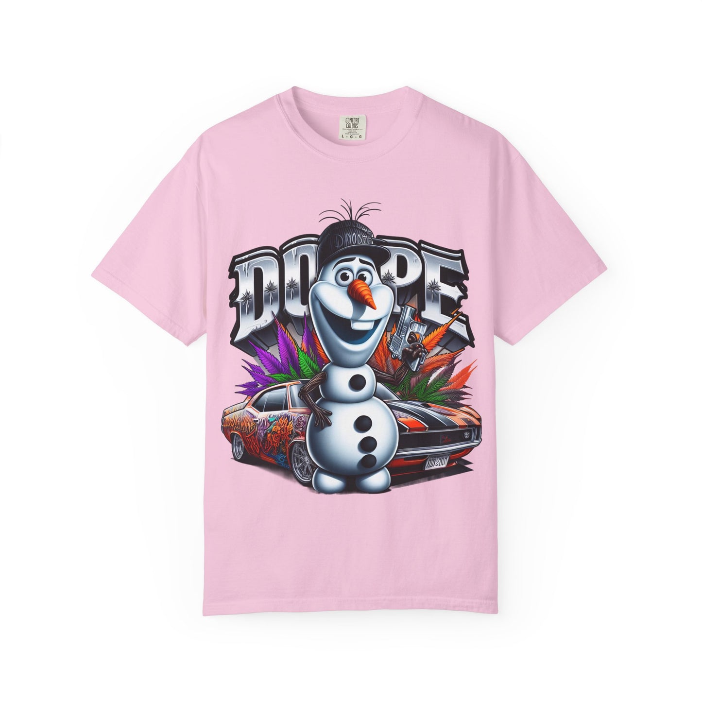Dope Character Graphic Tee, Unisex T-Shirt for Casual Wear, Perfect Gift for Car Lovers, Cartoon Fan Apparel, Unique Statement Piece, 420, Cannabis
