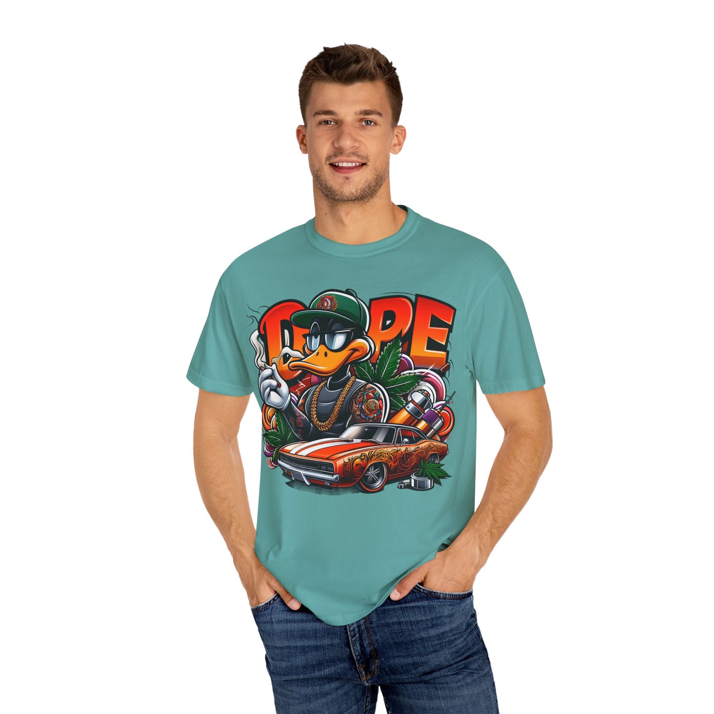 Cool Graphic T-Shirt, Streetwear Style, Urban Fashion, Unisex Tee, Casual Wear, Gift for Car Lovers, Hip-Hop Vibe, 420, Cannabis