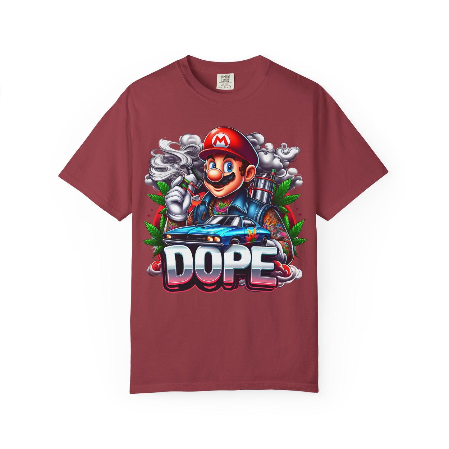 Dope Graphic Tee | Unisex Garment-Dyed T-shirt, Retro Gamer Shirt, Cute Gift for Gamers, Streetwear, Hip Hop Fashion, 420, Cannabis