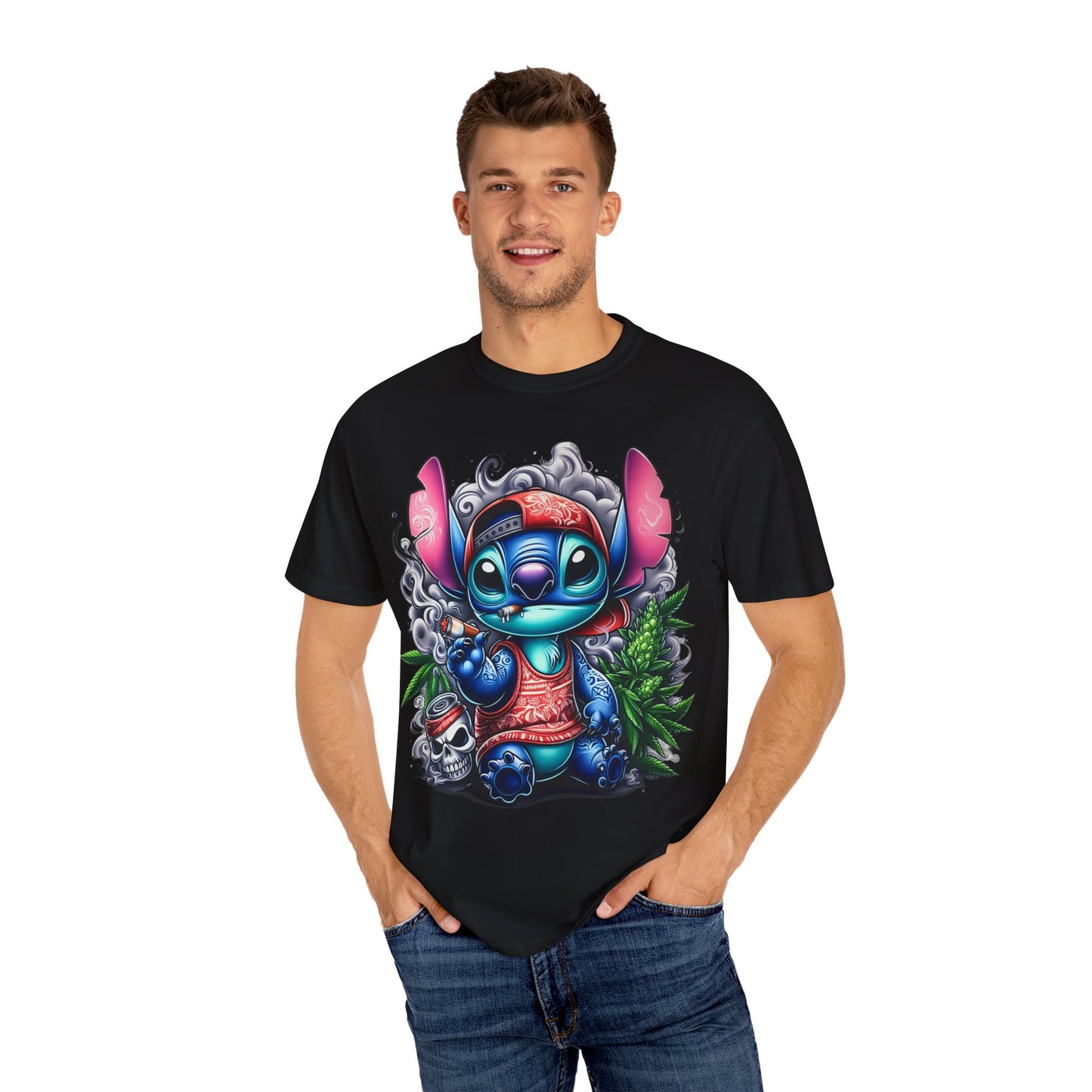 Vibrant Cartoon Character T-shirt, Fun Unisex Tee, Casual Streetwear, Gift for Teens, Summer Wardrobe Essential, Cannabis, 420