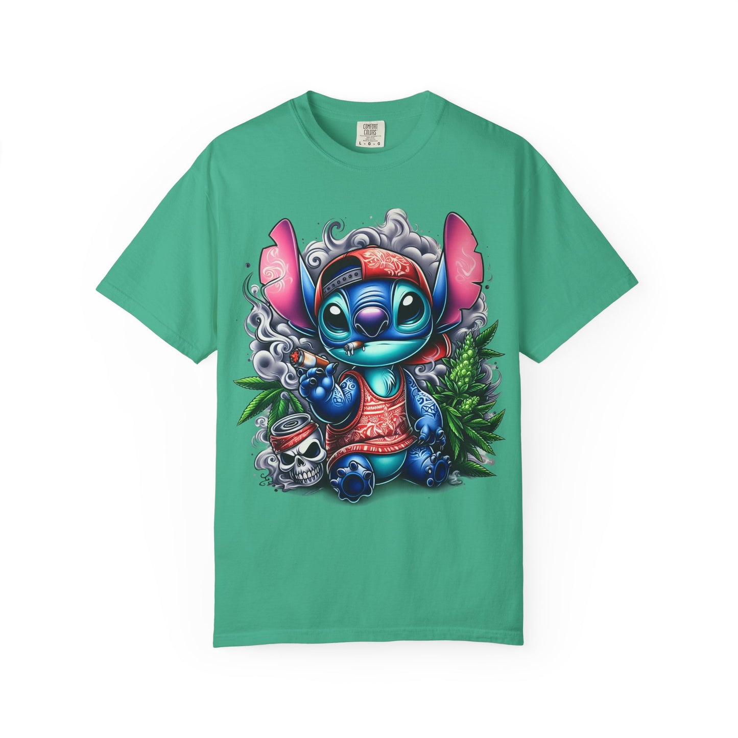 Vibrant Cartoon Character T-shirt, Fun Unisex Tee, Casual Streetwear, Gift for Teens, Summer Wardrobe Essential, Cannabis, 420
