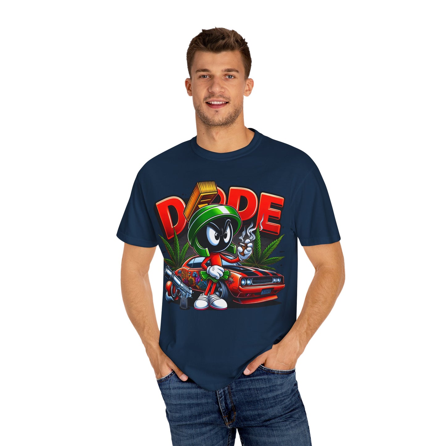 Dope Vibe Unisex Tee, Streetwear Graphic T-shirt, Cool Cartoon Shirt, Gift for Car Lovers, Retro Style Apparel. 420, Cannabis