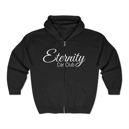 Eternity Car Club Unisex Full Zip Sweatshirt - Cozy & Stylish Hoodie for Car Enthusiasts